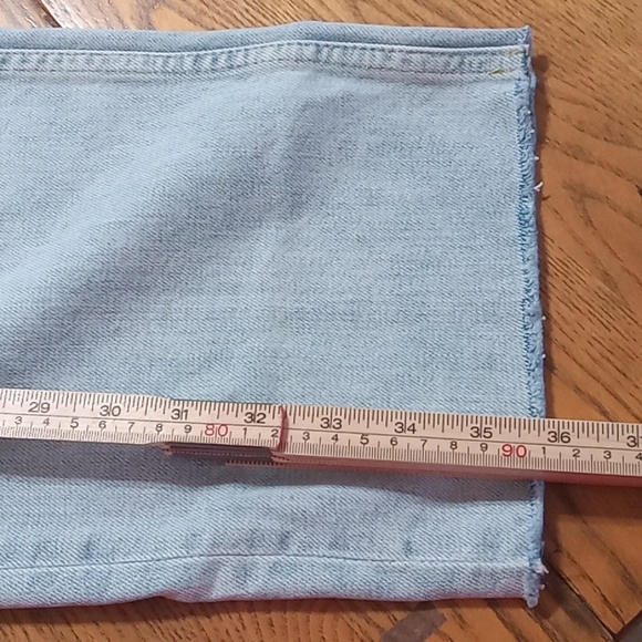 EVERLANE Womens Jeans Faded DENIM Pants 32 New BLUE Casual DEFECT ** - Picture 5 of 14